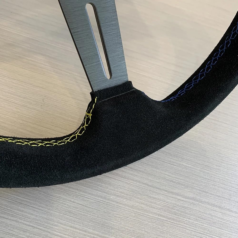 Volante da Corsa Universale,Volante Sportivo Volante for auto in pelle scamosciata corsa modificato