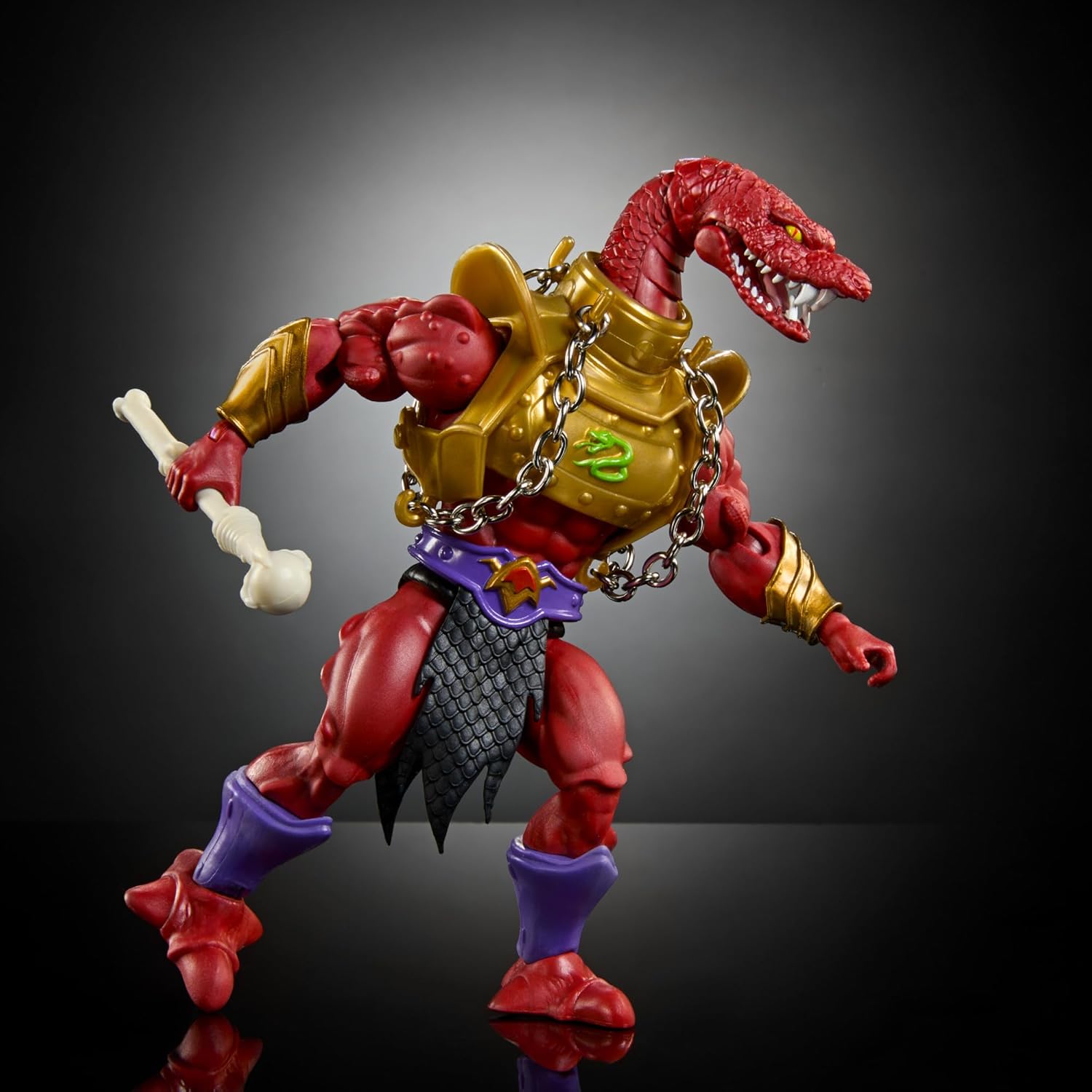 Masters of The Universe Origins Action Figure Vypor Collectible, 5.5 Inch Motu Villain Snake Men Toy with 16 Posable Joints & Accessories