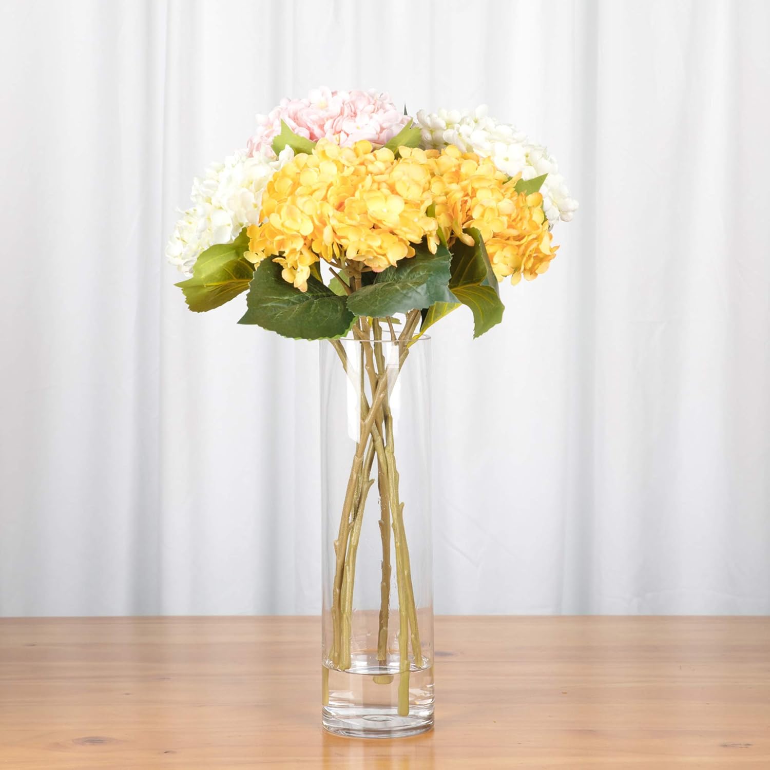 WGVI Quality Thick Weighted Tall Clear Cylinder Glass Vases, 4" W x 14" H, Flower Arrangement Floating Candle Holders Wedding Centerpieces Floral Bouquet Container Home Accent Decor, 1 Piece 1 4"x14"H image 6 of 9 B009ANZ2YC