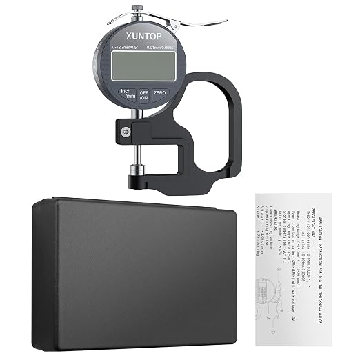 Calibrador de espesor digital 0.5 pulg con estuche miniatura 8