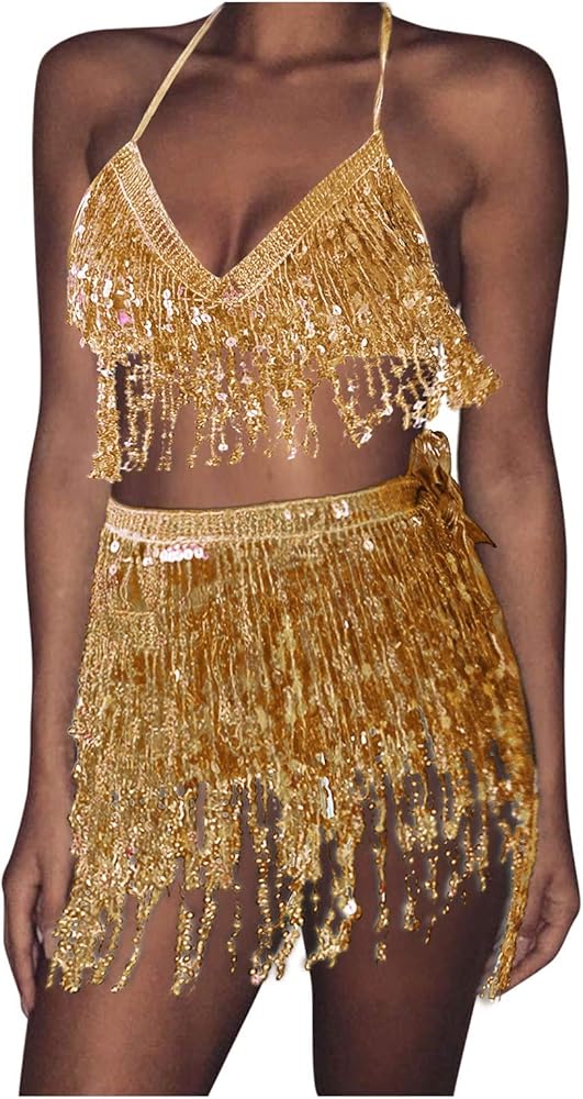 Gonna Natalizia Con Paillettes E Nappe Rosse - Minigonna Con Nodo Per Donne - Perfetta Per Feste Di Natale E Capodanno