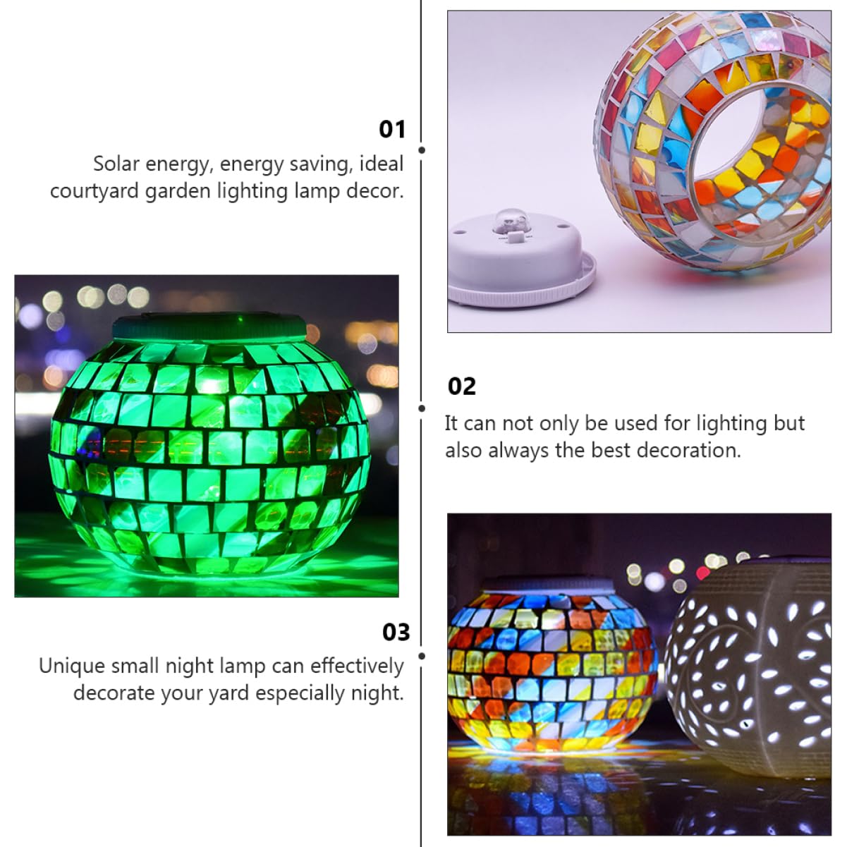Hemobllo Lampe Solaire Extérieure Éclairage Décoratif Jardin