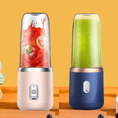 Licuadora para batidos y batidos, batidora portátil, exprimidor de frutas recargable por USB con 6 cuchillas, licuadoras de mano, pequeña licuadora