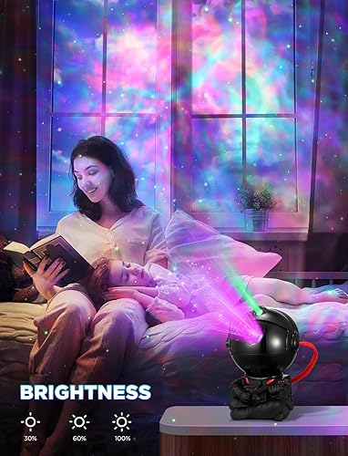 Miniatura 8 de Galaxy Projector, Nebula Modes Star Projector, Space Astronaut Projector with Remote Control, Galaxy Projector for Bedroom, Galaxy Night Light for