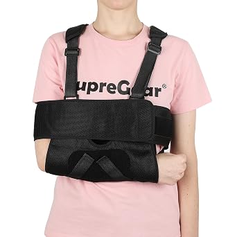 supregear Kids Arm Sling Shoulder Immobilizer, Adjustable Rotator Cuff Brace for Broken & Fractured Bones, Dislocation, Sprains, Strains & Tears