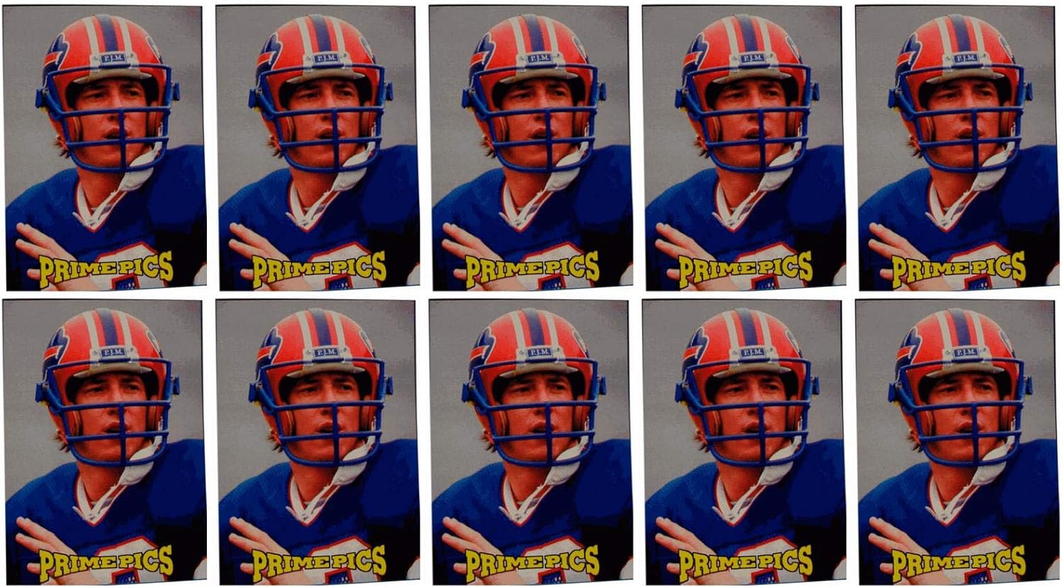 (10) 1993 Sports Card Review Prime Pics #11 Jim Kelly Football Card Lot Buffalo Bills