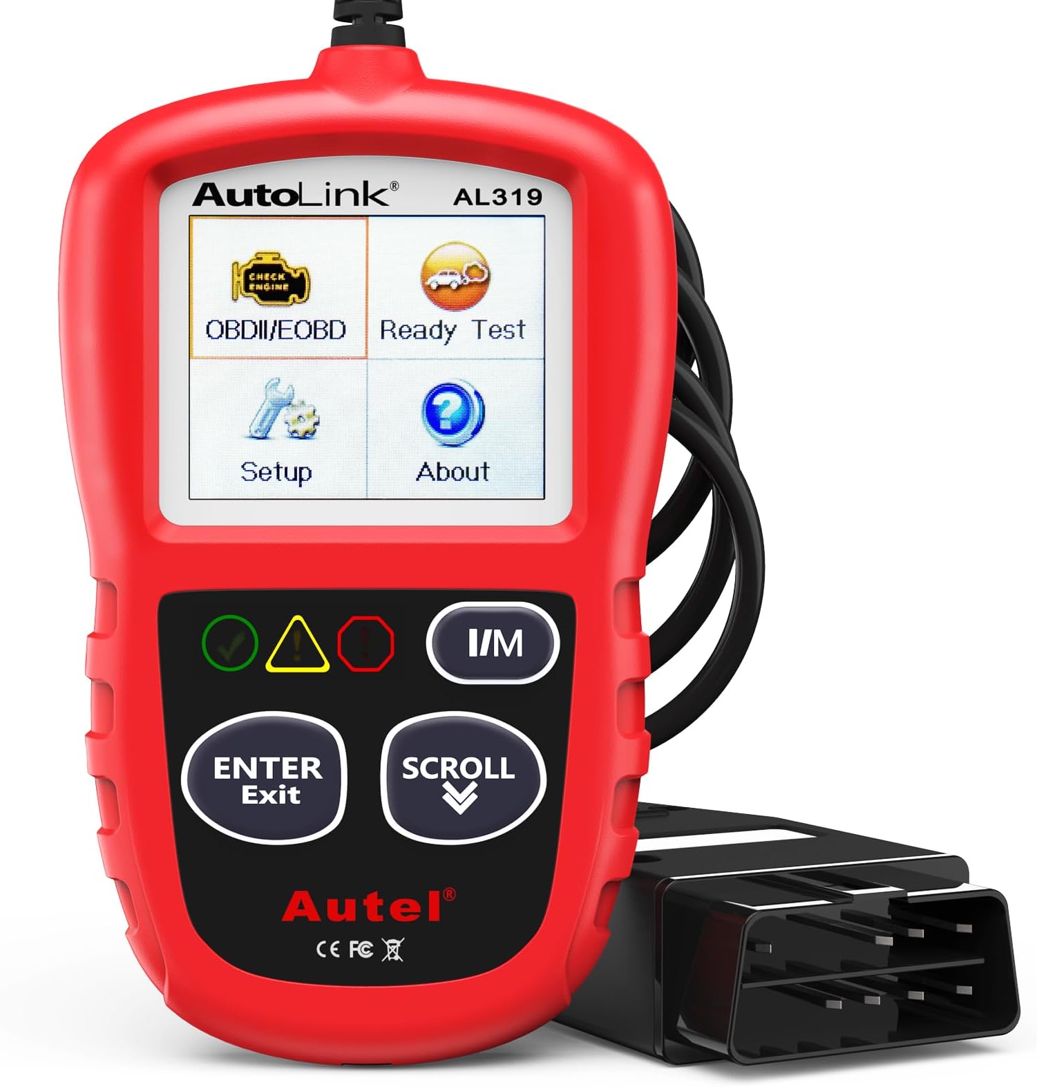 Autel Autolink AL319 OBD2 Scanner, Diagnostic Tool, Read and Erase Codes, OBD2 Smart Powerful Scanner, Car Diagnostic Tool, Check Emission Monitor Status, Standard 16 Pin, Japanese-Language-Compatible