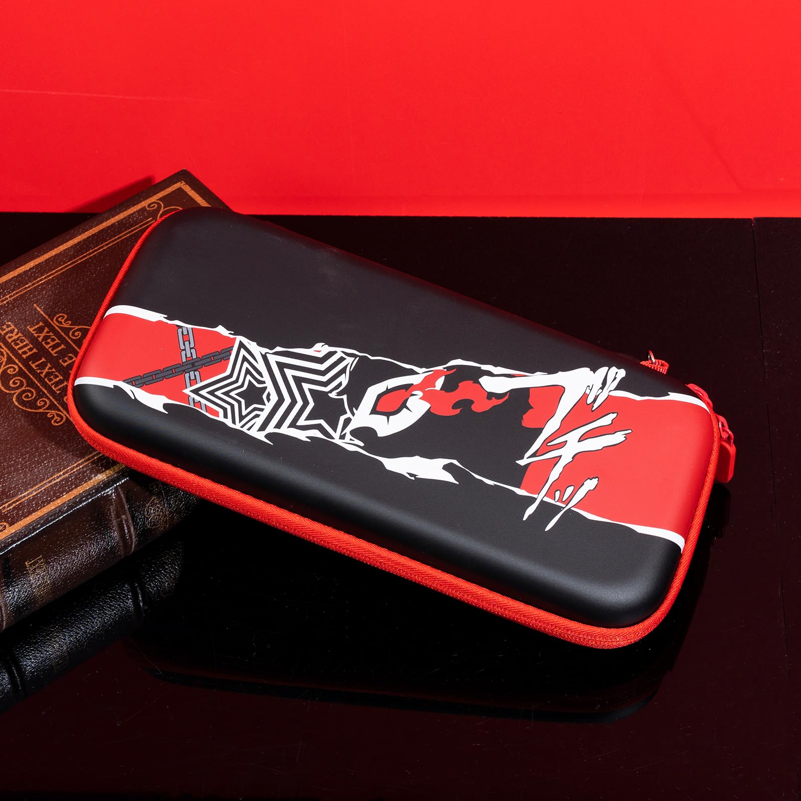 Funda de transporte para Nintendo Switch/Switch OLED, funda rígida protectora portátil de viaje con 20 ranuras para tarjetas de juego, funda de almacenamiento rígida para consola Switch y