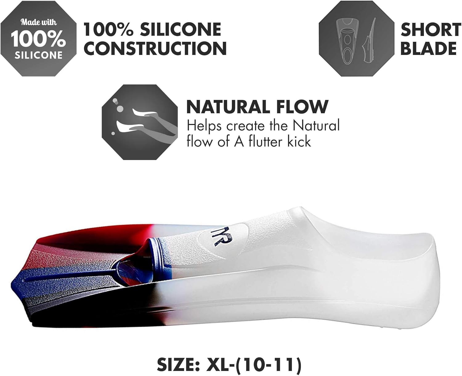 TYR Stryker Silicone Swim Fins : Sports & Outdoors