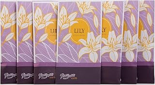 Lily Scented Sachets Pack of 6, Spring and Summer - Long-Lasting Scented Bags, Home Fragrance, Air Freshener & Deodorizer for Closet, Room, Drawer, or Cars, Made in USA