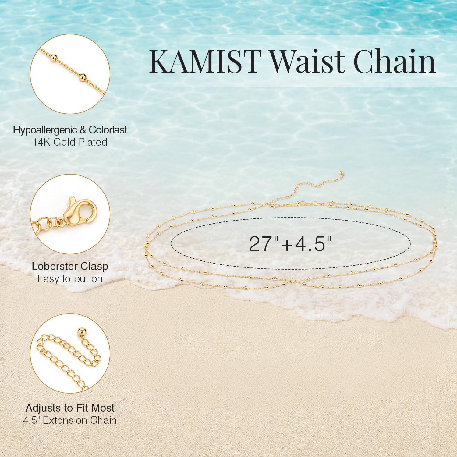 Trendy Waist Chain for Women - WC