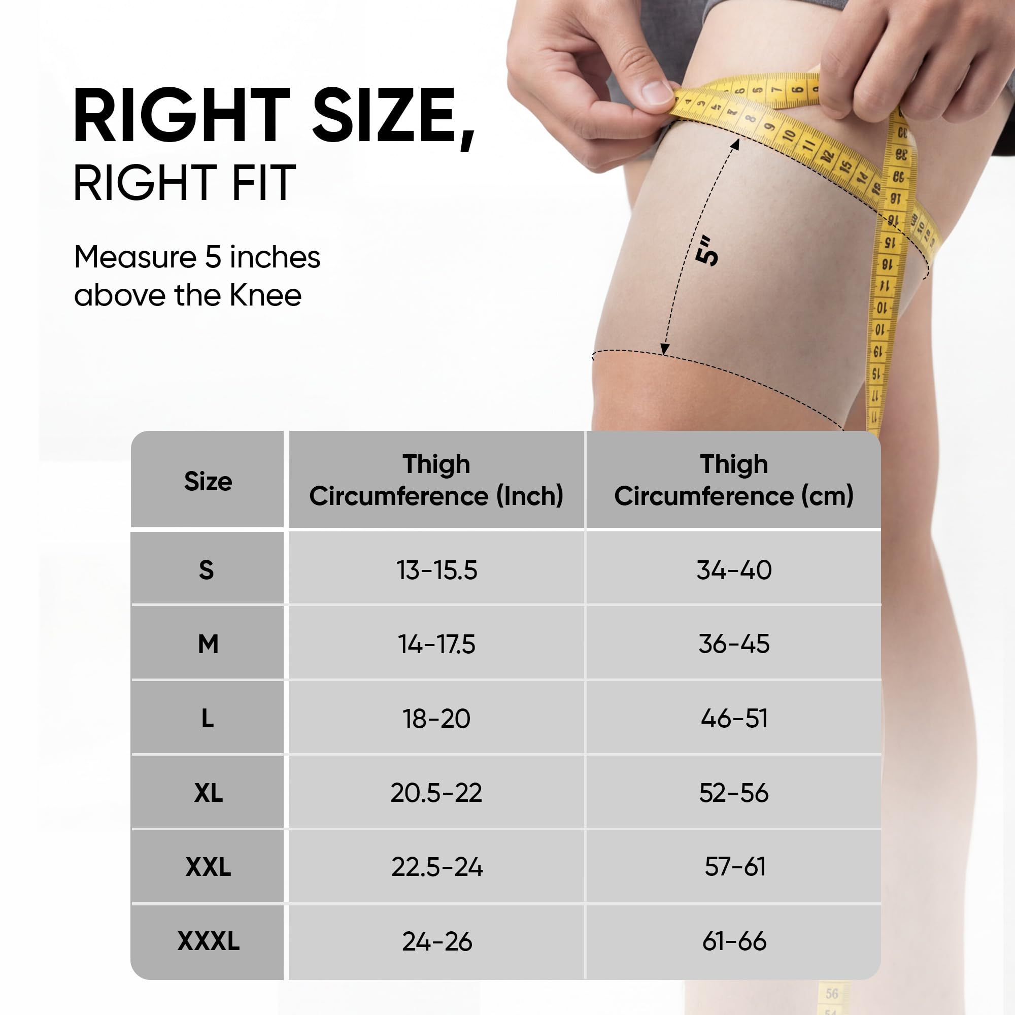 Frido Knee Support Wrap - Pain Relief & Compression -8