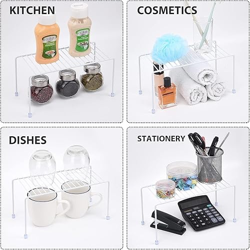 Miniatura 2 de Estantes de cocina, mini estante de almacenamiento para organización de gabinete, organizador de almacenamiento para cocina, refrigerador, gabinete,