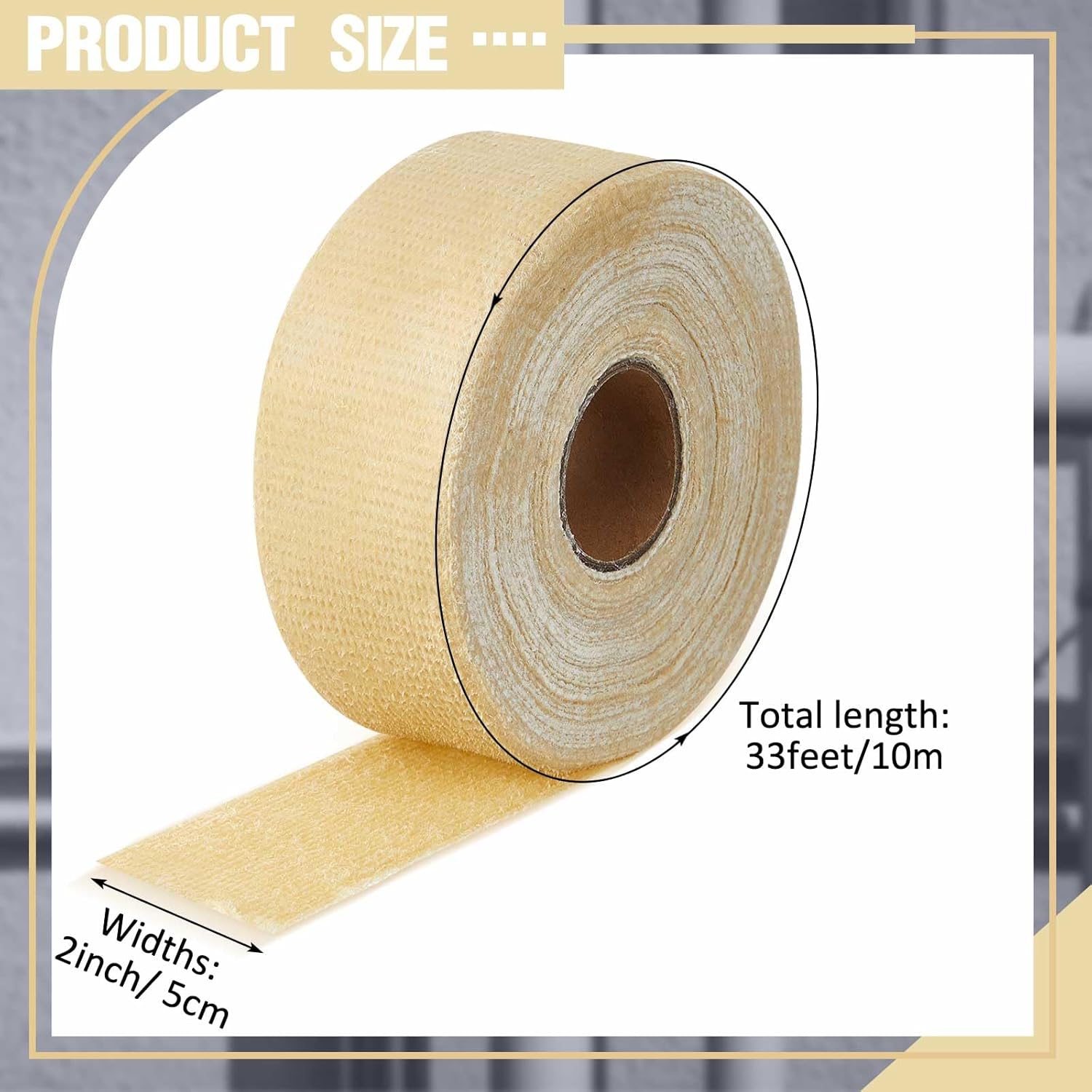 4 Pcs Corrosion Protection Pipe Tape 2" x 33' Waterproof Hydraulic Parts Wrapping Grease Tape for Drain Pipe Duct Anti Corrosion for Metal Piping Underground Industry Valves Protection
