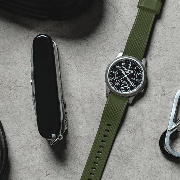Barton Elite Silicone Watch Bands - Quick Release - Choose Color - 18mm, 19mm, 20mm, 21mm, 22mm, 23mm & 24mm Watch Straps (Stainless & Black Buckle Available) - 3
