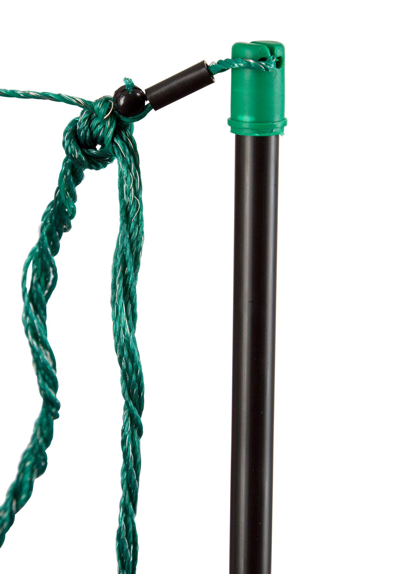 Eider 5X Ersatzpfahl für 108cm Weidezaunnetze, Elektronetze - schwarz, Doppelspitze