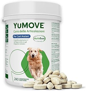 YuMOVE Integratore Articolazioni Cane 8+ Anni - 240 Compresse - In Attesa di Brevetto 170mg di Cozza Verde ActivEase per Compressa - Joint Care Cani Articolazioni & Condroprotettori Cane, Glucosamina
