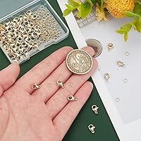 Vista 3 de PH PandaHall 180 cierres de pinza de langosta de acero inoxidable 304 con anillos de salto abiertos de 0.157 pulgadas (0.157 in), cierres