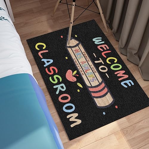 Miniatura 8 de Tapete de aula con amigos, regalo para profesores, tapete de bienvenida al aula, tapete de puerta para interiores y exteriores, tapete de entrada