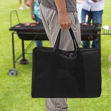 Heavy Duty Steel Griddle for Camp Chef 14 Stove Cooking Systems, Carbon Steel Flat Top with Carry Bag for Camp Chef 1-Burner Griddle Outdoor Cooking Equipment 14 x 16