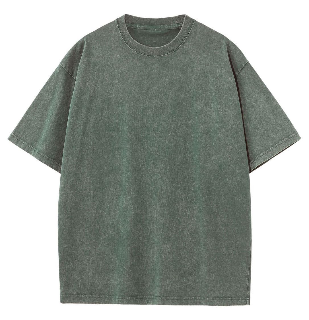 Botong Oversized Workout Shirts for Women Vintage Heavyweight T Shirts for Men Casual Loose Pump Covers Gym Army Green 3XL