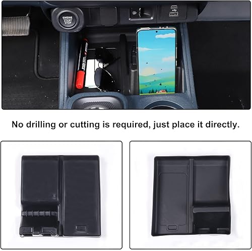 Miniatura 5 de Organizador de consola central de automóvil compatible con Ford Maverick 2022 2023 con ranura de control central bandeja de almacenamiento caja de