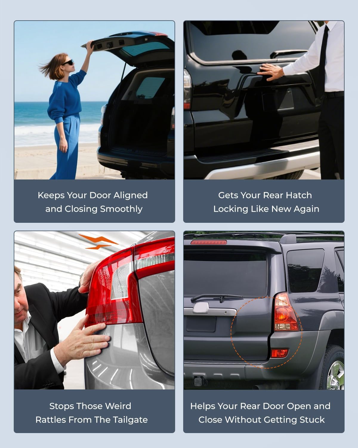 Tailgate Door Lock Latch Actuator Assembly Compatible with Toyota 4Runner 2003-2009 Back Door, Rear Hatch Liftgate Door Locking Motor Replaces# 69110-35090 69110-35062 69110-35060