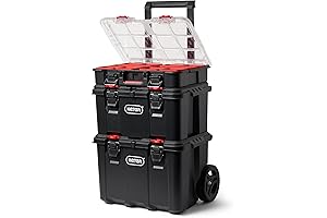 Keter Stack-n-Roll 3-Piece Rolling Tool Box System: Your Ultimate Garage Storage Solution