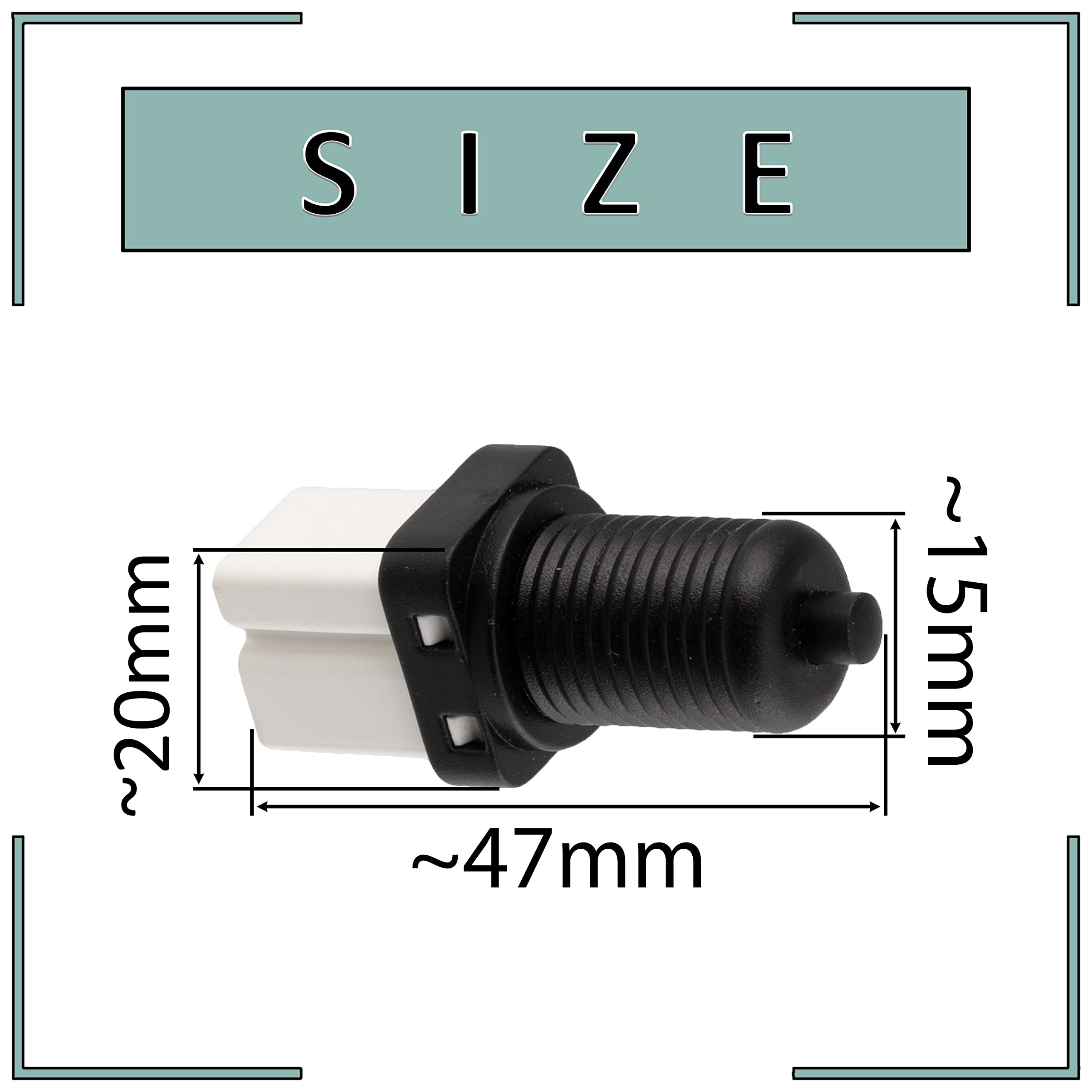 AERZETIX - C58444 - Contacteur De Feux Stop - Nombres De Pôles: 2 Pins - Compatible Avec 453451, 453411, 453421, 453435, 453452, 9619403780, 9653868380 AERZETIX - C58444 - Contacteur De Feux Stop - Nombres De Pôles: 2 Pins - Compatible Avec 453451, 453411, 453421, 453435, 453452, 9619403780, 9653868380