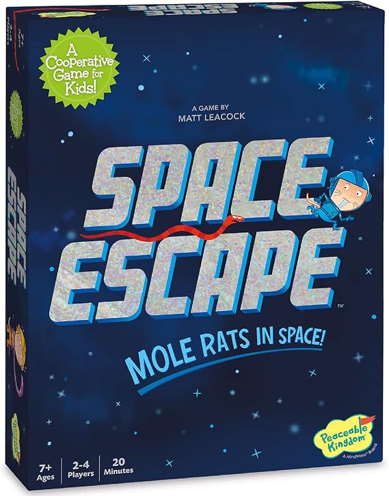 Peaceable Kingdom Space Escape Cooperative Strategy Space Adventure Game by The Inventor of Pandemic Use Teamwork to Win! Great for Families with Kids Ages 7 & up