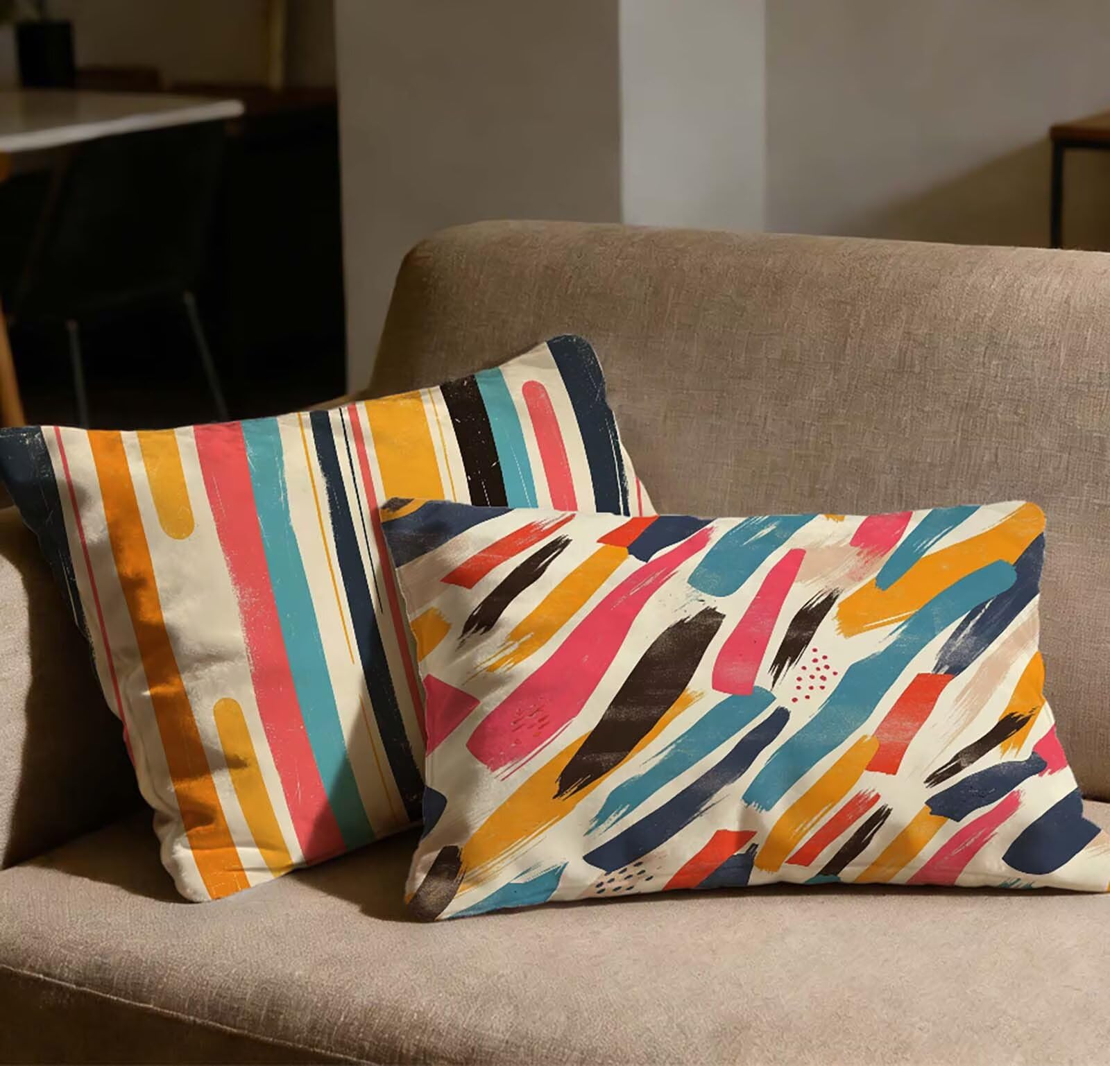 Taie d'oreiller 70x90 velours en lot de 2 avec fermeture éclair invisible O-28C
