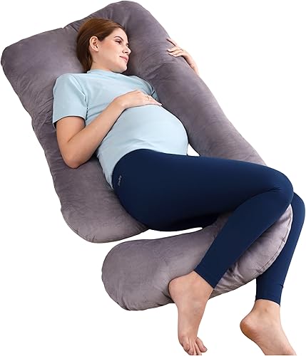 Miniatura 2 de RELY+ Gynaecologist ENDORSED - Almohada de maternidad de cuerpo completo en forma de U para dormir, cremallera irrompible y funda extraíble, soporte