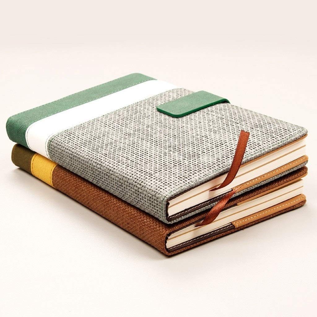 Taccuino creativo retrò ufficio multifunzione taccuino semplice Business Notebook Cancelleria Diario Planner Blocco note (A)