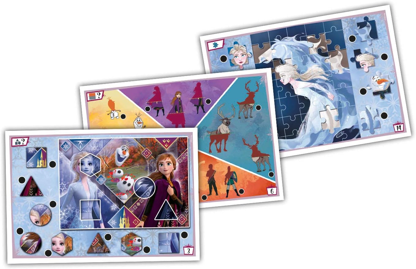 Clementoni Puzzle Game Travel Quiz Frozen 2 Multi-Coloured