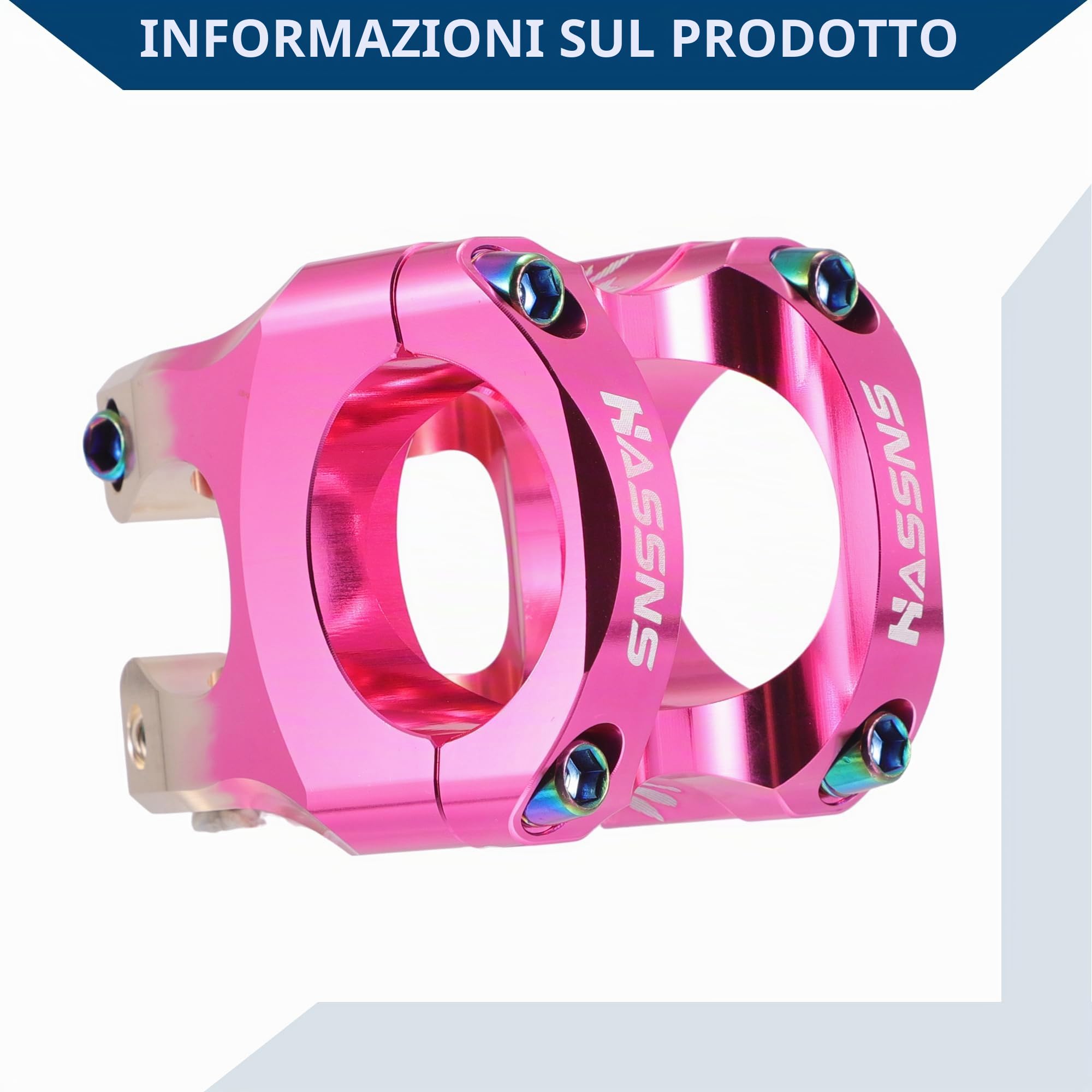 Attacco Manubrio Corto Regolabile Per Bici 1 Pezzo Rosa Oro