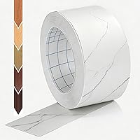 Vista 53 de GSCIT Club 12 piezas de chapa de madera de roble rojo, bandas de borde de madera de 12 pulgadas x 12 pulgadas, pre-pegadas, flexibles, bandas