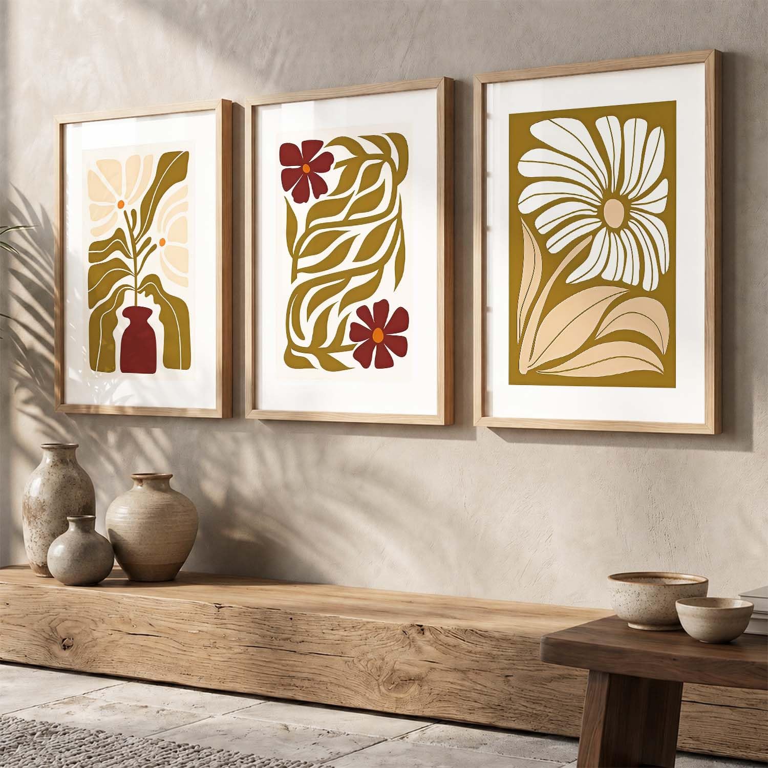 BOHO Wall Art Set - Modern Boho Decor Frames -21 BOHO Wall Art Set - Modern Boho Decor Frames -21
