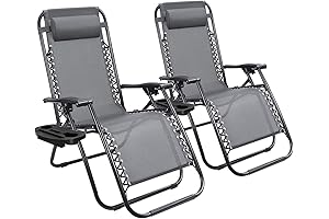 Devoko Patio Zero Gravity Chair (Grey): Ultimate Relaxation for Outdoor Spaces