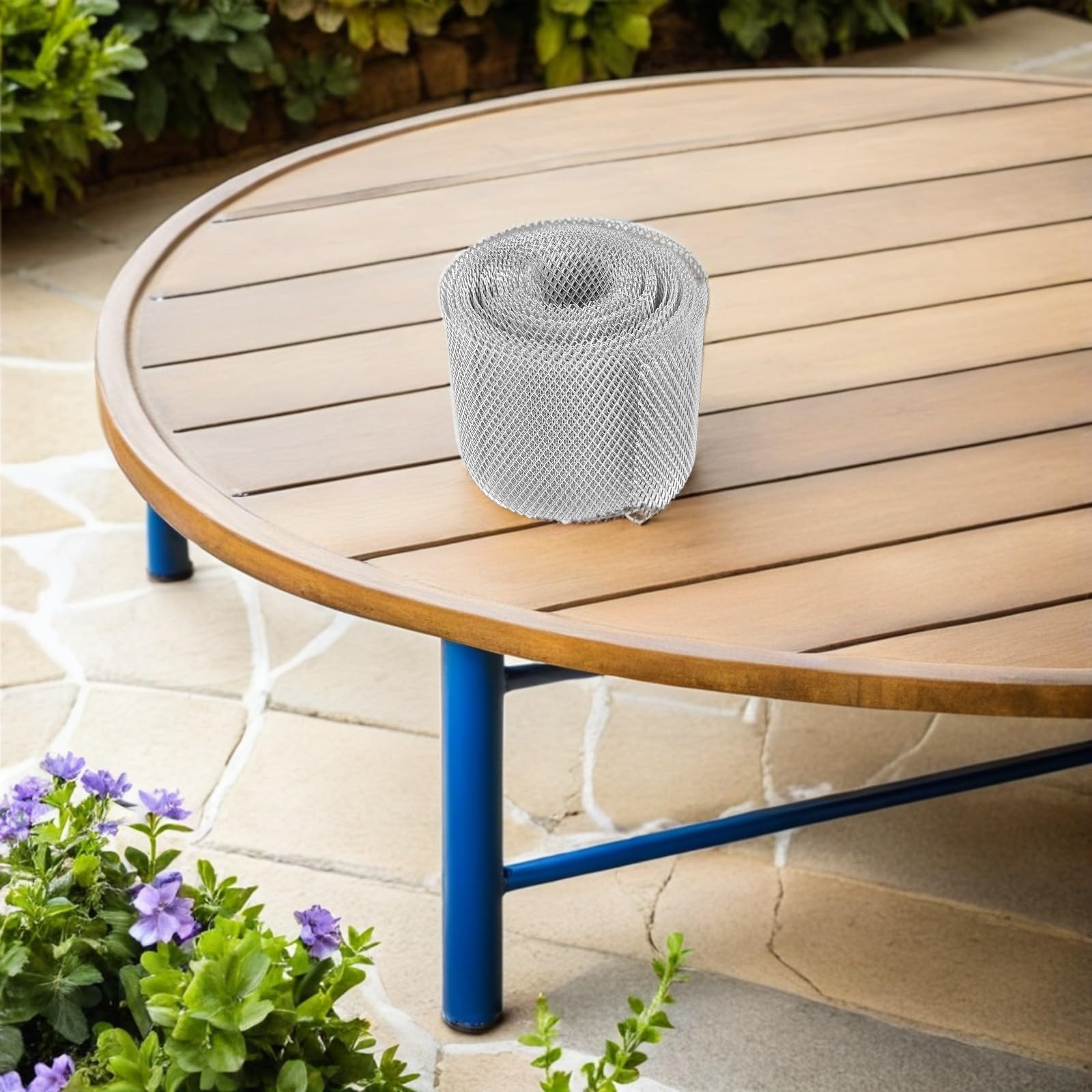 2 Rollos Protector de Drenaje para Canalones de Aluminio Plata, 2
