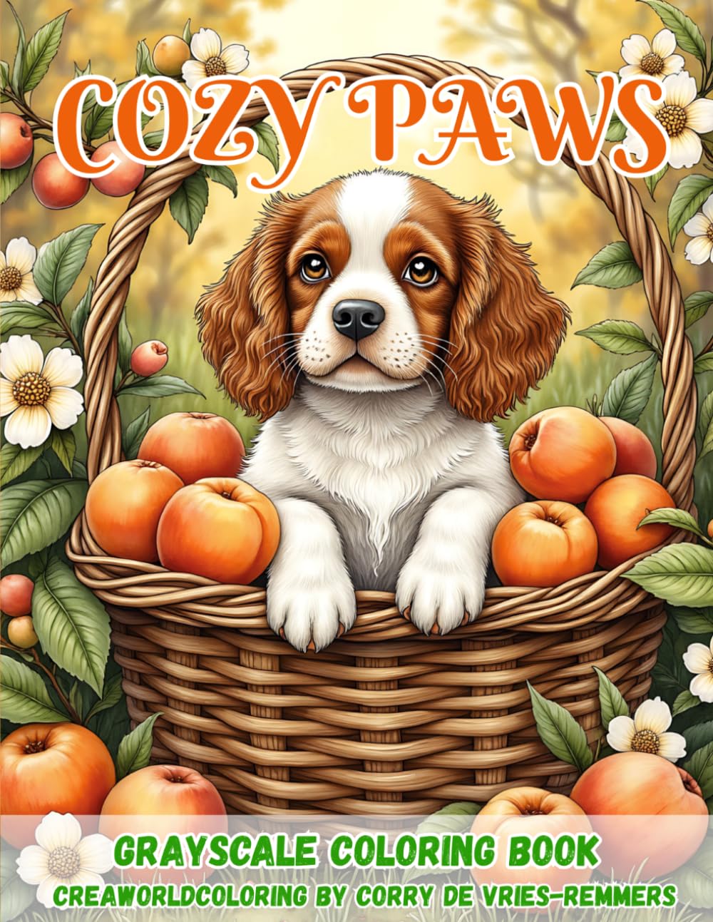 Cozy Paws: Adorable Dogs, Cozy Scenes & Heartwarming Moments to Color