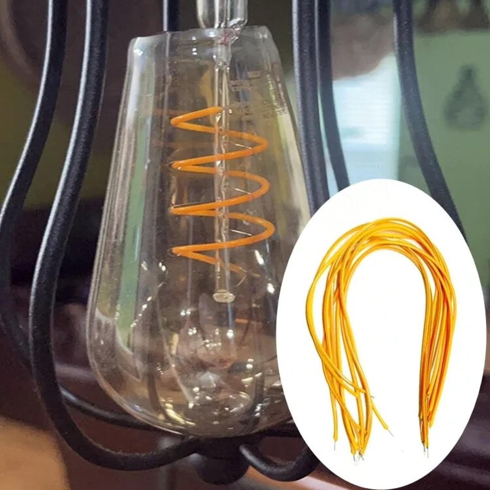 Elastyczny filament Led 6 szt. Led DC 3 V Edison Bulb Parts giętkie akcesoria do żarówek Led elastyczne akcesoria oświetleniowe 450 mm czerwony