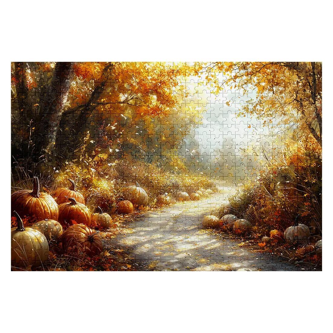 Puzzle 3000 elementów dorośli jesień, puzzle z dyni, niemożliwe puzzle z wykwintnym pudełkiem do pakowania, klasyczne drewniane puzzle gry edukacyjne na prezent dla kobiet, wystrój domu -2068