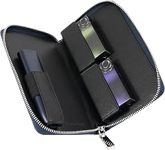 High Five Ikos Case Notebook Type Ilumaione Case Cover for Stick and Main Unit, Saffiano Brand L, navy