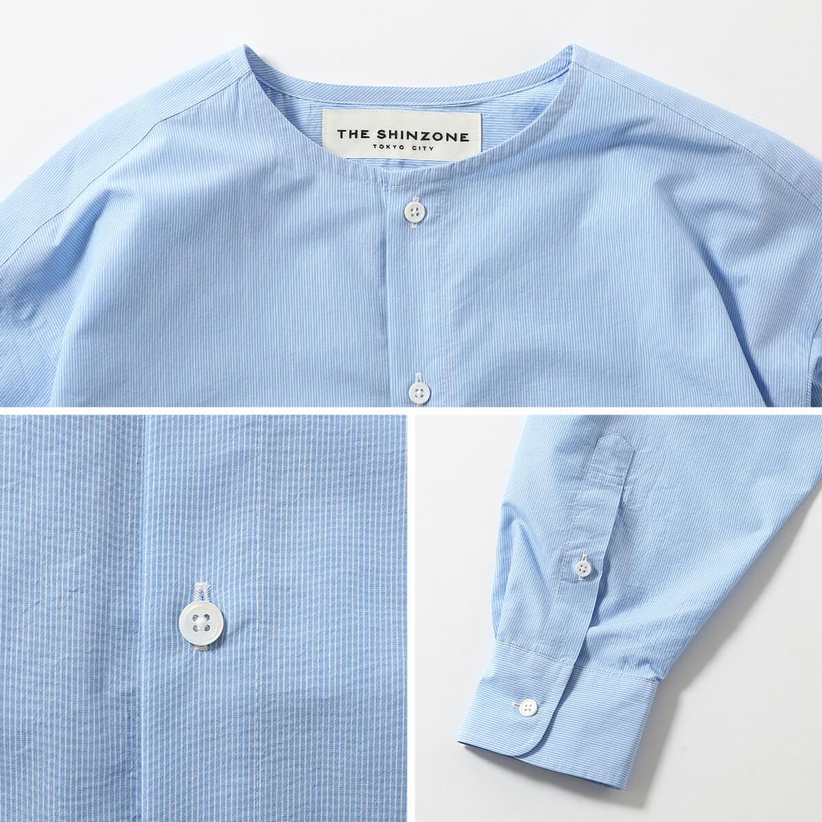 Amazon.co.jp: THE SHINZONE ザ シンゾーン ノーカラーシャツ F0 Amazon.co.jp: THE SHINZONE ザ シンゾーン ノーカラーシャツ F0