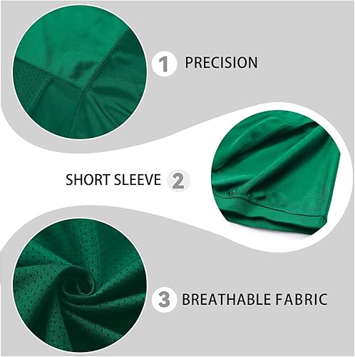 Miniatura 5 de Camiseta de fútbol en blanco, camiseta de fútbol de malla lisa de los años 90, hip hop, retro, activa, unisex, para entrenamiento, camiseta