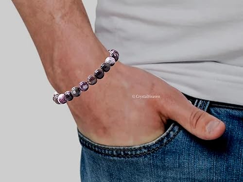 Miniatura 416 de Amazing Gemstone Crystal Bracelet for Women Men's Gifts - Protection Healing Crystal Bracelet - 8mm Gemstone Beaded Adjustable Bracelet Pulseras