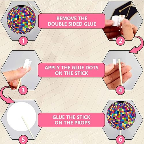 Miniatura 3 de M AMFEOV 40 accesorios para cabina de fotos de los años 80, decoraciones de fiesta de los años 80, decoraciones de fiesta de cumpleaños de los 80,