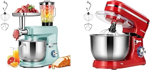 VIVOHOME 4.75 Quart Stand Mixer with 6 in 1 Multifunctional