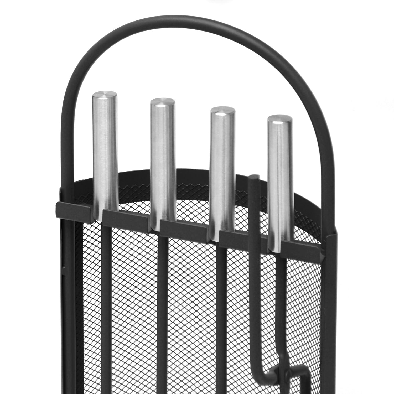 Raik Kaminbesteck 4-teilig Ludwig - Schürhaken, Schaufel, Besen Mit Halter