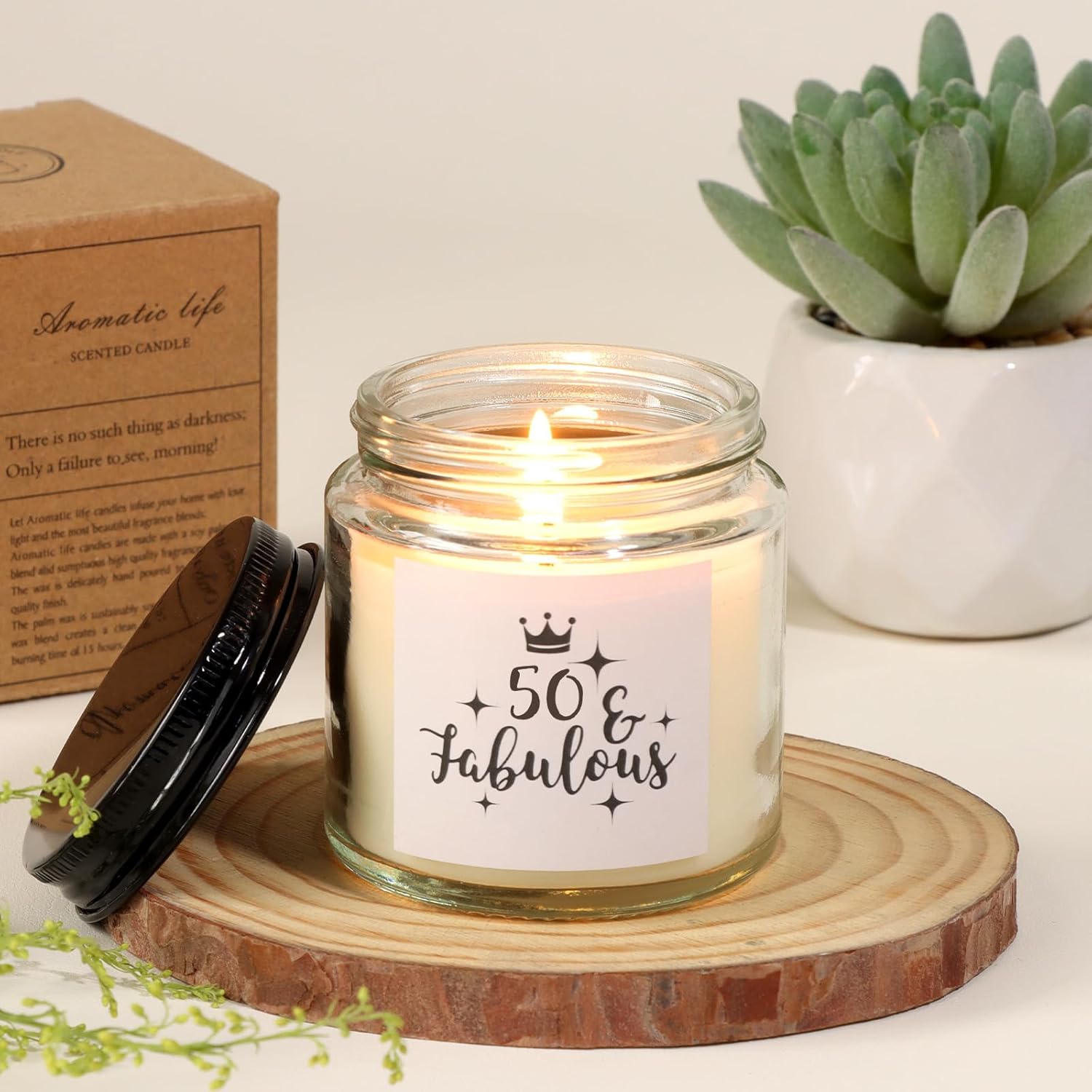 50th Birthday Gifts for Women, 50 Birthday Gifts Ideas for Her, 50 Years Old Gift Baskets, Best 50 Fabulous 1975 Birthday Gifts Basket for Mom Sister Friend Wife Daughter Coworker - Image 5